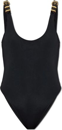 Versace Bodysuit - Dames - Badpakken - Zwart - M - Polyester - Badmode