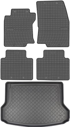 OEM Nissan X-trail T32 Iii Suv Desde Septiembre De 2017. Juego De Alfombrillas De Goma Para Coche + Alfombrilla Para Maletero