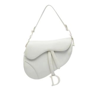 Dior Pre-owned Saddle Bag - Dames - Pre-owned - Wit - Maat: ONE Size Leer
