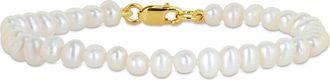 Delmar Cultured Freshwater Pearl Bracelet in White at Nordstrom Rack