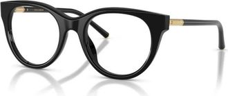 Dolce & Gabbana Ronde Optische Montuur - Dames - Brillen - Zwart - 53 MM - Accessoires