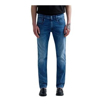 Replay Slim-fit Jeans, male, Blue, Size: W32 Anbass Slim-fit Jeans