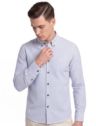 Led&ucirc;b Zakelijk overhemd Ledub Modern Fit New blauw