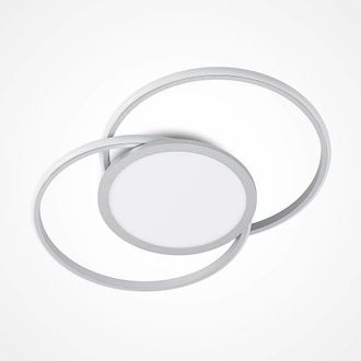 Lucande L&aacute;mpara de techo led de metal gris