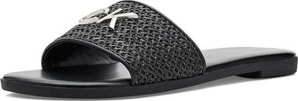Calvin Klein Koly Womens Flat Shoes Black : 5.5 M, Faux Leather/Textile