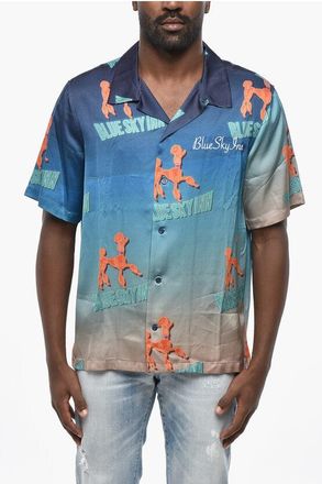 Blue Sky Inn Short Sleeve Printed Shirt size M