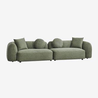 Sklum Sof&aacute; Modular De 2 Piezas En Chenilla Coco Sklum
