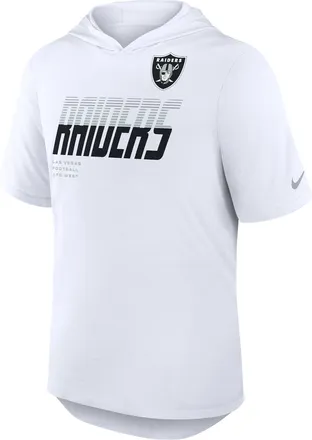 Nike Las Vegas Raiders Nike Mens Dri-FIT NFL Hooded T-Shirt in White | 03NB10A8D-W9H