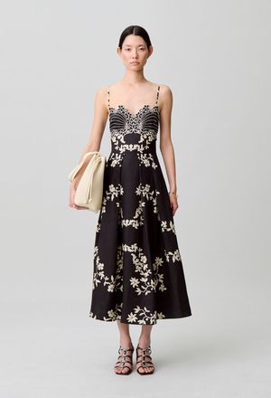 Claudie Pierlot Robe longue d&eacute;collet&eacute;e