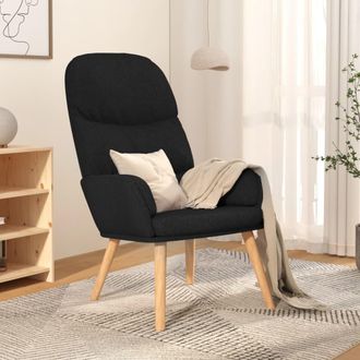 vidaXL Sill&oacute;n De Relax De Tela Negro Vidaxl