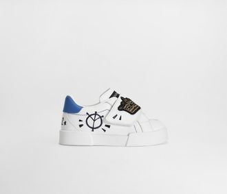 Dolce & Gabbana Nappa Calfskin Sneakers - Man Multicolor 20