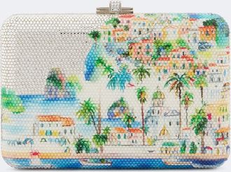 Judith Leiber Slim Slide Costa embellished clutch