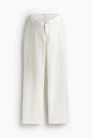 H&M MAMA Before & After Wide Low Jeans - Weiss