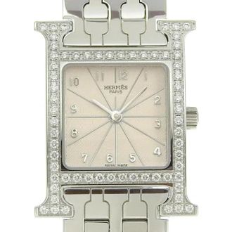 Herm&egrave;s Pre-owned Stainless Steel watches - Dames - Vintage Horloges - Grijs - ONE Size - Vintage