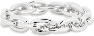 Nordstrom Rack Oval Link Stretch Bracelet in Silver at Nordstrom Rack
