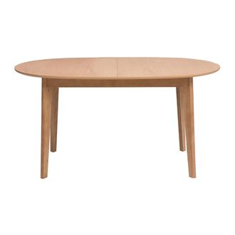 Miliboo Mesa De Comedor Ovalada Extensible De Madera Clara Roble L150-200 Cm Ansel