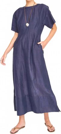 Mirth Wailea Ankle Length Dress In Blueberry