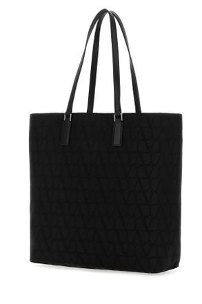Valentino Garavani Mens Tolie Iconographe Shopping Bag Nero Borse A Mano