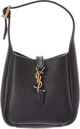Saint Laurent Le 5 A 7 Micro Leather Hobo Bag
