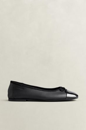 GANT Women Chadii Leather Ballet Flats (37) BLACK