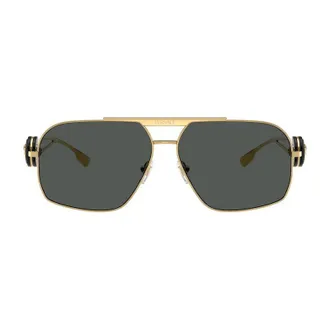 Versace VE2269100287 Geometric Full-Rim Metal Sunglasses - Gold
