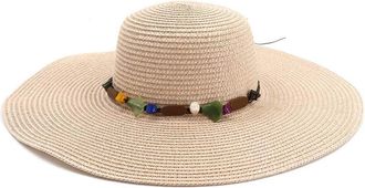 Generic Womens Floppy Straw Sun Hat Wide Brim,Floppy Foldable Roll Up Cap Beach Sun Hat Adjustable Summer Beach Accessories Hat for Travel Green (UK, Alpha, O