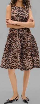 Baum Und Pferdgarten Aneva Dress In Dark Brown Leopard