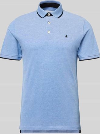 Jack & Jones Jack & Jones Slim Fit Poloshirt mit Viskose-Anteil Modell Paulos in Royal, Gr&ouml;&szlig;e XXL