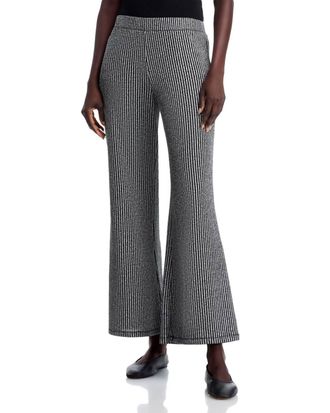 Johnny Was Jenna Metallic Easy Pant In Silver Metallic