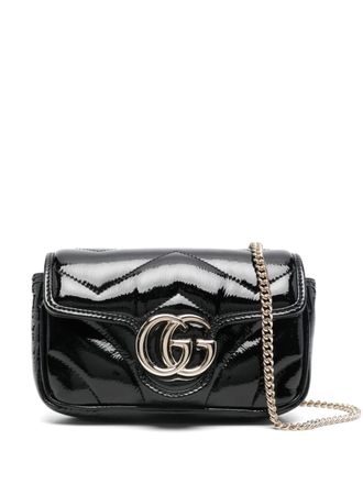 Gucci GG Marmont kleine schoudertas - Zwart
