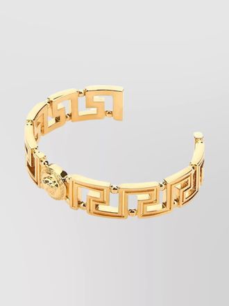 Versace engraved medusa head bracelet