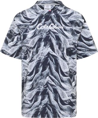 Carlo Colucci Tops, Heren, Veelkleurig, XL, Katoen, Kunstmatige Gebreide T-shirt