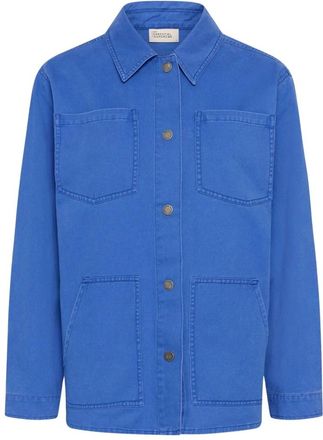 MY ESSENTIAL WARDROBE MWUma Boxy Jacket - Dames - Zomerjassen - Blauw - XS - Katoen - Jassen