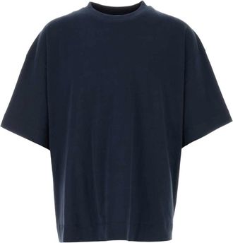 Dries Van Noten Heno Oversize T-Shirt - Heren - T-shirts - Blauw - M - Katoen - Tops