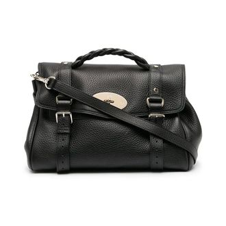 Mulberry Tassen, Dames, Zwart, ONE Size, Leer, Alexa Handtas