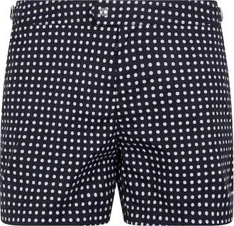 Tom Ford Mid Dot Print Micro Compact Popeline Wr Swim Shorts