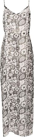 Amir Slama floral-print beach dress - women - Silk - GG - White