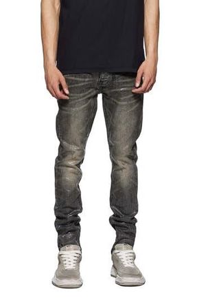 Purple Tiled Overlay Shimmery Skinny Jeans in Black at Nordstrom Rack, Size 30