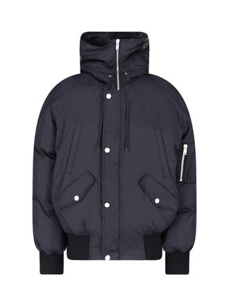 Maison Margiela Black Fabric Bomber Jacket