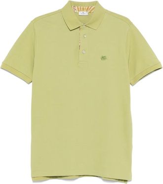 Etro Polo con ricamo - Verde