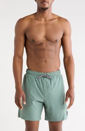 Volcom Manic Swim Trunks in Light Olive at Nordstrom Rack, Size Xx-Large