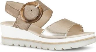 Gabor Strappy Wedge Sandal in Puder at Nordstrom, Size 11.5Us