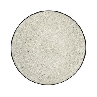 Medard De Noblat Plato de postre (x6) Gres Beige/Negro