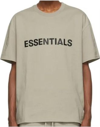 Fear of God SS20 Logo T-Shirt Tan 125SP222006F