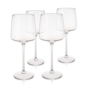 Viski Reserve Julien Crystal Bordeaux Glasses Set of 4 in Clear at Nordstrom