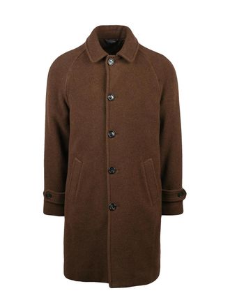 Circolo 1901 Chocolate Virgin Wool-Cashmere Coat