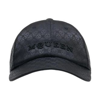 Alexander McQueen Skull Print Baseball Cap - Heren - Petten - Zwart - ONE Size - Accessoires