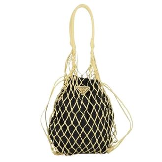 Prada Bolso Tote Vintage de Malla Pre-owned - Pre-owned - Mujer - Amarillo - ONE SIZE