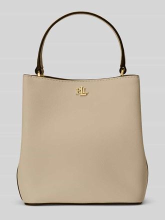 Lauren Ralph Lauren Henkeltasche aus reinem Leder in Beige, Gr&ouml;&szlig;e 1