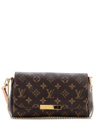 Louis Vuitton Favorite PM clutch met monogram canvas - Bruin